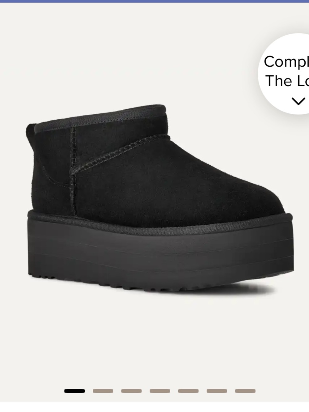 UGG Black Platform Mini Classic Bootie